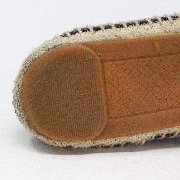 TORY BURCH #41505 Navy Lonnie Canvas Flat Espadrilles (US 8 EU 38) - Picture 9 of 9
